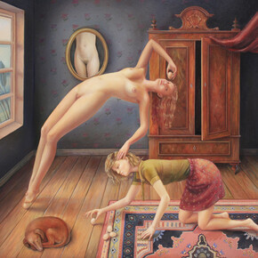 Ilaria Del Monte, L'armadio normanno,  olio su tela, 80 x 90 cm, 2013