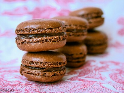 Macaron au chocolat 