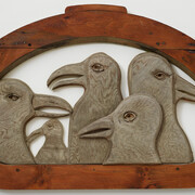Bernard Langlais, "Gulls", 1970s. Wood. 36 × 59 1/2 × 2 5/8 in. (91.4 ×151.1 × 6.7 cm). Museum purchase with a grant from the Charles E. Merrill Trust
