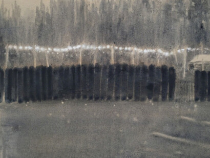 Michelle Conway, Snow in The Parking Lot, 2017. Courtesy of bo.lee gallery