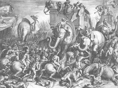 Cornelis Cort; Batalla de Zama, 1567