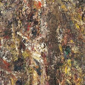 Eugène Leroy, Homme en croix (detail), 1990, Huile sur toile, 195 x 130 cm © Courtesy Galerie, Nathalie Obadia, Paris/Bruxelles et Galerie Werner