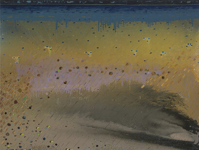 Anne Neely, Run Off, 2014, Oil on linen, 60 x 80 in.