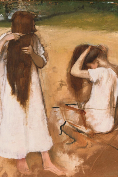 Edgar Degas. Mulher que penteia seu cabelo