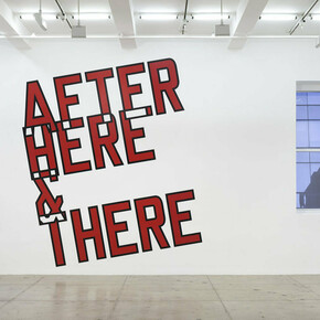 Lawrence Weiner, Exhibition view. Courtesy of Marian Goodman Gallery