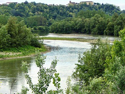 Un'ansa del fiume Tanaro