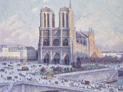 Luce, Maximilien, Notre Dame de Paris, vue du Quai Saint-Michel, 1901–1904. Courtesy of Staatliche Museen