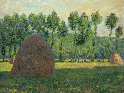 Claude Monet, Meule près de Giverny, 1884-1889. Huile sur toile, 64,5 × 87 cm. Musée Pouchkine, Moscou. 