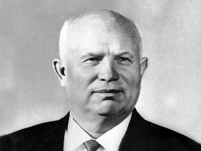 Nikita Jrushchov, Primer Secretario del partido Comunista de la Unión Soviética entre 1953 y 1964, durante la Guerra Fría
