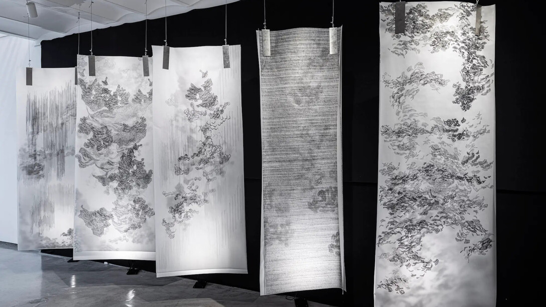 Michelle Dabul, Fandake, vista de exhibición. Cortesía de la Galería Praxis 