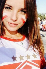 Una candidata a Miss Spartak