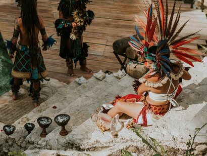 Indígenas preservan la tradición chamanística en la Riviera Maya, México