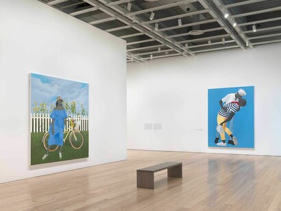Amy Sherald, Sublimidad americana, vista de exhibición. Cortesía del Whitney Museum of American Art