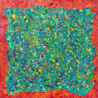 Mouteea Murad, Trial no. 169 - I am not Jackson Pollock X, 2024. Courtesy of Ayyam Gallery