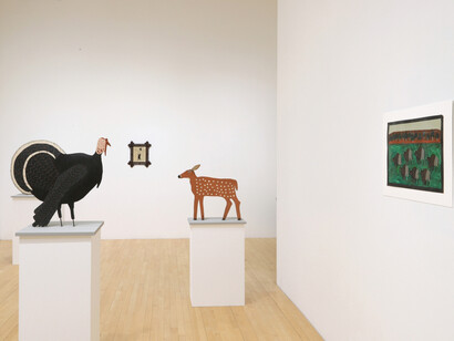 Clarence Swinyer, Lake George, exhibition view. Courtesy of Kerry Schuss Gallery 