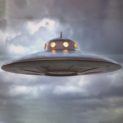 Modelo de una nave alienígena