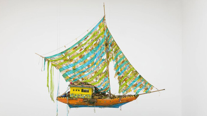 Hew Locke, Where lies the land? 2, 2019. Courtesy of the Museum of Fine Arts