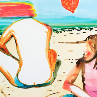 John Kørner, Beach matter (detail), 2025. Courtesy of Victoria Miro Gallery