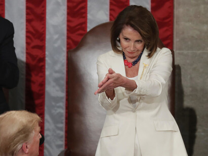 Nancy Pelosi clapping back at Trump's statement