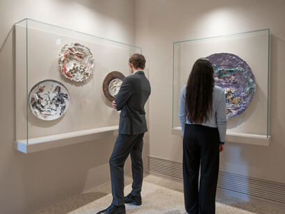 Manu-facture: the ceramics of Lucio of Fontana, exhibition view. Courtesy of Peggy Guggenheim Collection