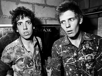 Mick Jones and Paul Simonon, The Clash, London 1977. Copyright Syd Shelton
