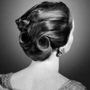 Stan Douglas, Hair (detail), 1948, 2010, Digital fiber print mounted on Dibond aluminum, 18 x 17 3/4 inches (45.7 x 45.1 cm), Courtesy the artist and David Zwirner, New York