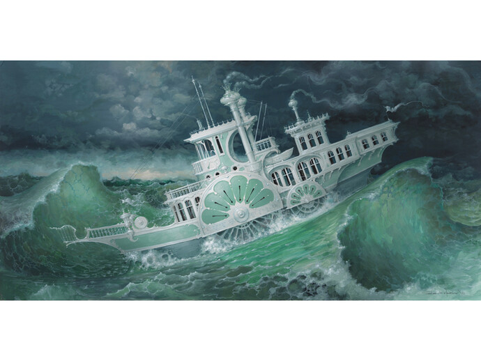 Daniel Merriam, Ship on Stormy Seas. Copyright © Daniel Merriam, 2015. All Rights Reserved.