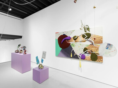 Yuli Yamagata, Ghosts don't wear watches, exhibition view. Courtesy of Anton Kern Gallery