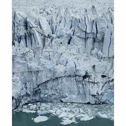 Frank Thiel, Perito Moreno #11, 2012/2013, framed chromogenic print face mounted to Plexiglas, framed: 88 x 72 3/8 x 2 1/8 inches (223.7 x 183.7 x 5.5 cm) © Frank Thiel / VG Bild-Kunst, Bonn. Courtesy: Sean Kelly, New York