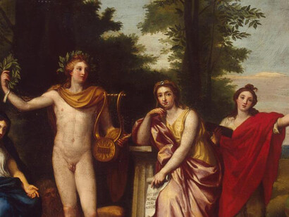 Anton Raphael Mengs, Parnaso, particolare, Museo Statale Ermitage, San Pietroburgo
