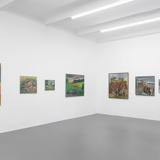 Ralf Kerbach, Landscapes. Childhood paths, exhibition view. Courtesy of Galerie Poll 