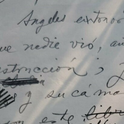 Manuscrito de Carlos Martínez Rivas
