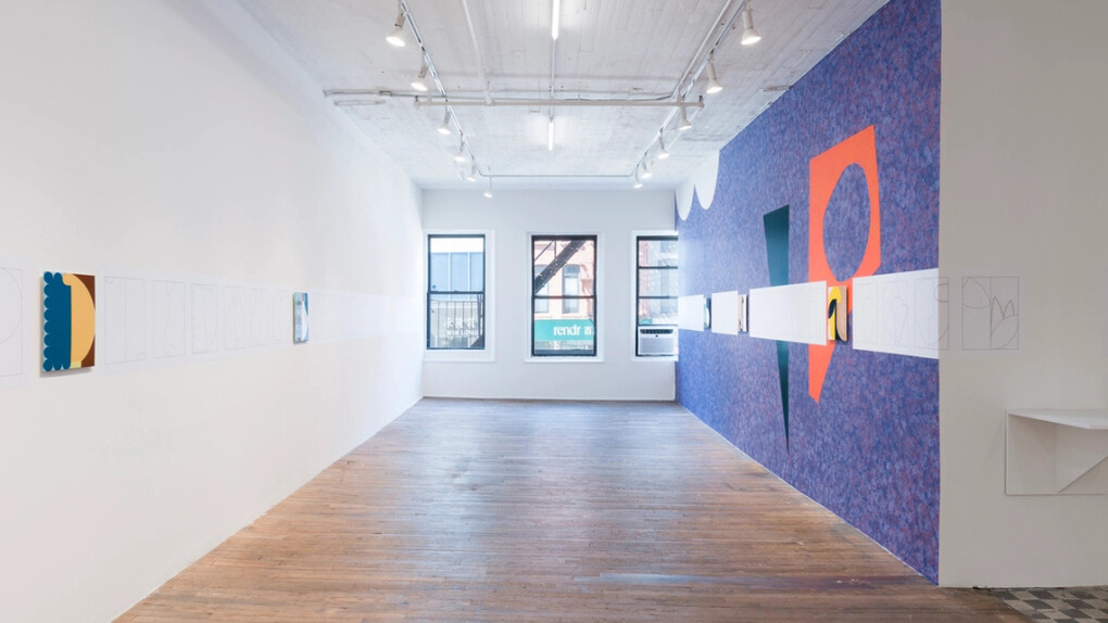 Ulrike Müller, Walkthrough, exhibition view. Courtesy of Hoffman Donahue Gallery