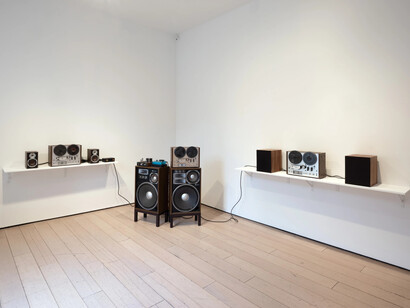 Pablo Dávila, Why did you take my watch, exhibition view. Courtesy of Kasmin Gallery