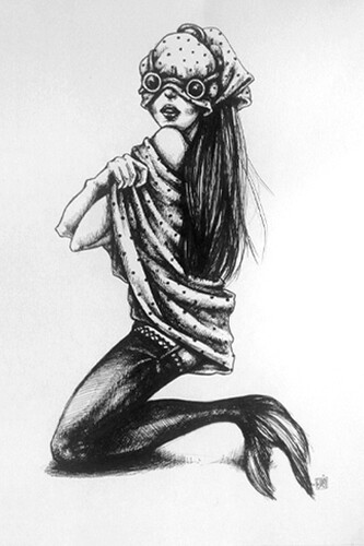 Afarin Sajedi, Identity, 50 x 60 cm, ink on paper, Dorothy Circus Gallery