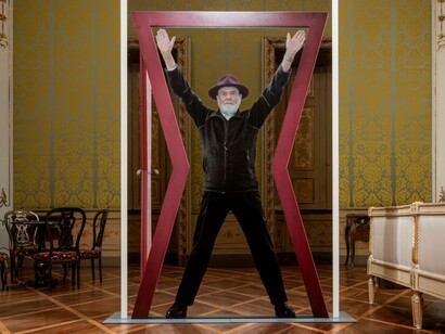 Michelangelo Pistoletto, Autoritratto - Segno Arte, Reggia di Monza, Italia. Ph Marco Beck Peccoz