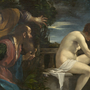 Guercino (Giovanni Francesco Barbieri), Susannah and the elders (detail), 1617. Courtesy of the Thyssen-Bornemisza Museum