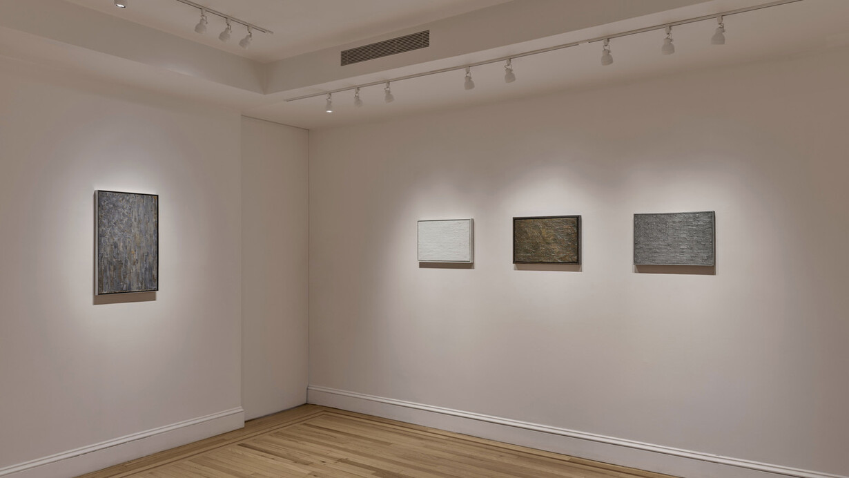Jasper Johns, Flags, exhibition view. Courtesy of Craig Starr Gallery