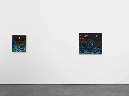 Scott Kahn, Silent night, exhibition view. Courtesy of David Zwirner Gallery