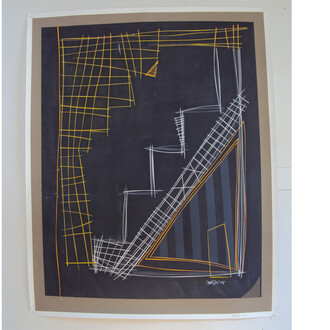 Joel Foster, Stairway #1, 2014, paint on paper