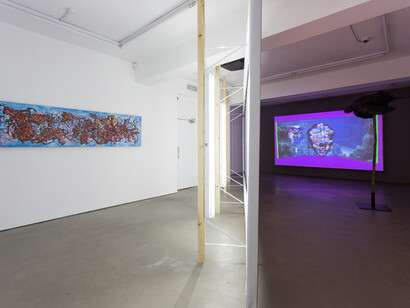 John Russell, Aquarium Proletarium, 2014,
installation view, Motinternational, London, courtesy of the artist and Motinternational London & Brussels