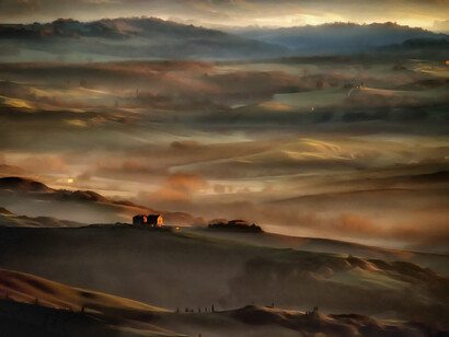 Val d'Orcia at dawn © Carlo Tardani