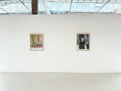 William T. Wiley, Musin’ and mussin’ with the masters, exhibition view. Courtesy of Hosfelt Gallery