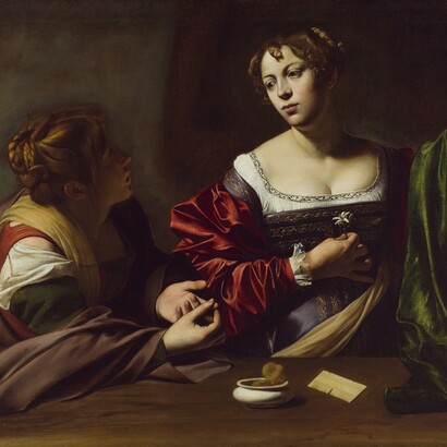 Caravaggio, "Marta e Maddalena", 1598-1599, Detroit Institute of Arts, USA