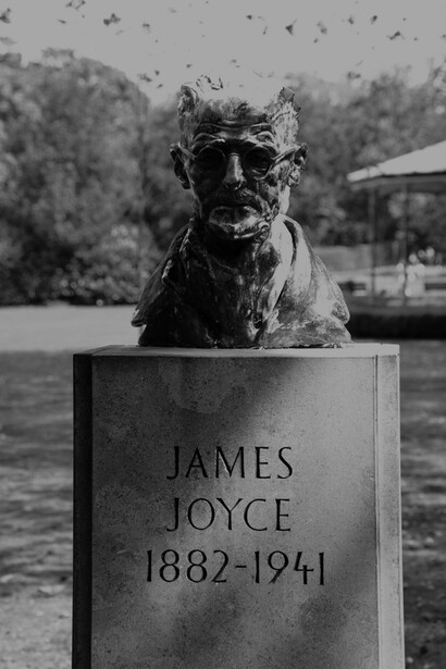Estatua de James Joyce en Dublín