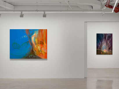 Haley Josephs, Love of waters, exhibition view. Courtesy of Almine Rech Gallery