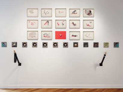 İz Öztat, Done with evil-doing, exhibition view. Courtesy of Zilberman Gallery