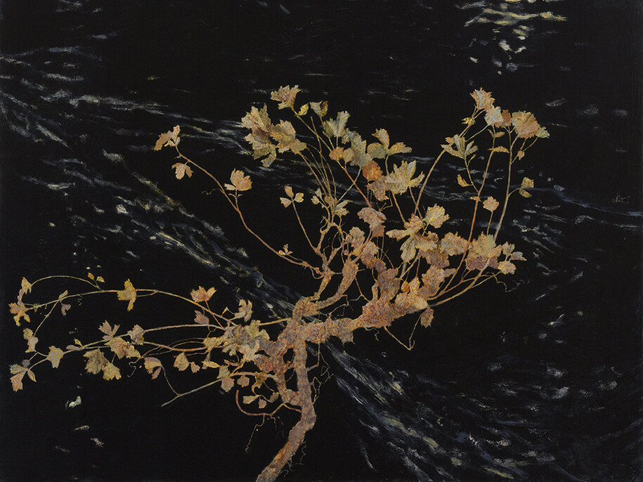 Victoria Crowe, Moonlit, oil on board, 51 x 61 cm