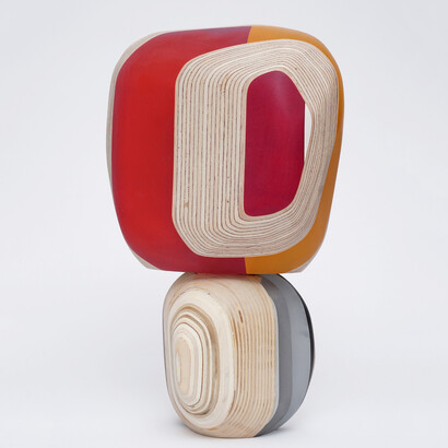 Michelle Benoit, Sungod series: opposite red, 2025. Courtesy of McKenzie Fine Art