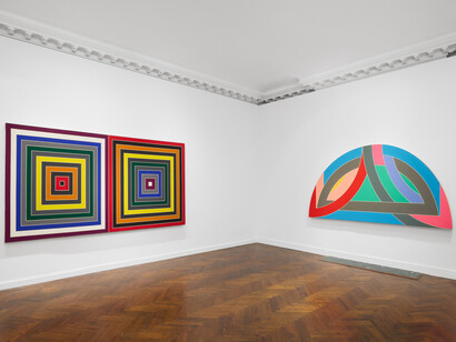 Homage to Frank Stella, exhibition view. Courtesy of Mnuchin Gallery